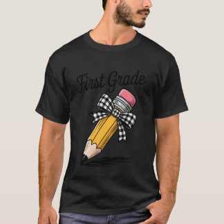 Camiseta Esquadrão da Primeira Série Lápis Coquete Laço Div
