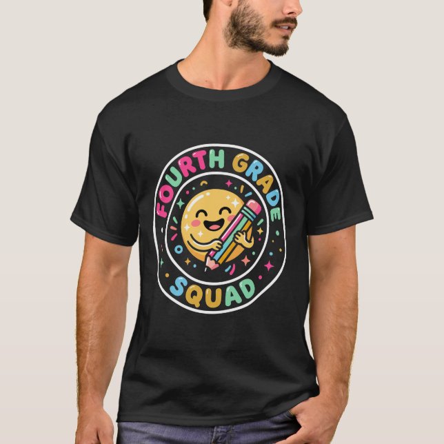 Camiseta Esquadrão da Quarta Série Equipe de Professores de (Frente)