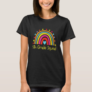Camiseta Esquadrão da Quinta Série Arco-íris Volta às Aulas