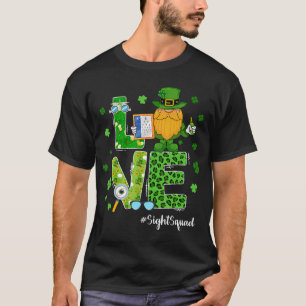 Camiseta Esquadrão da Visão Dia de São Patrício Gnome Optom