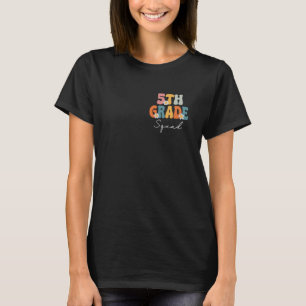 Camiseta Esquadrão de 5 Grau de Volta para Professora em Fo