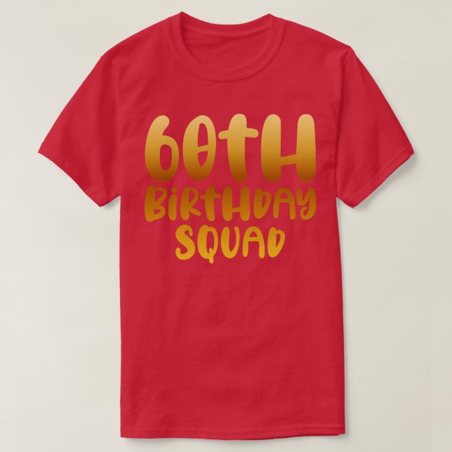 Camiseta Esquadrão de 60 anos (Frente do Design)