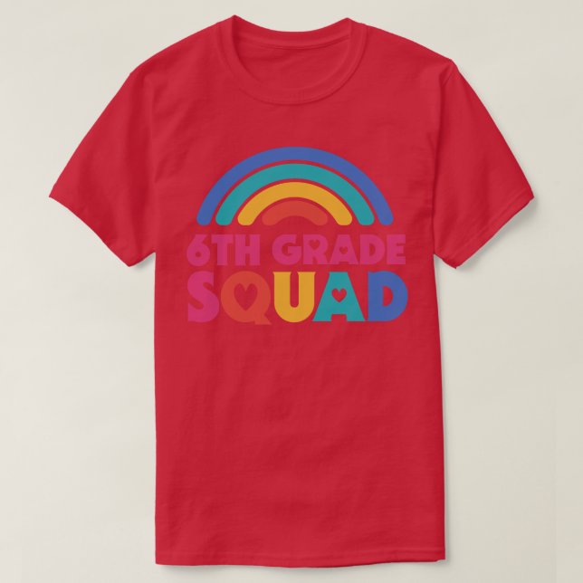 Camiseta Esquadrão de 6 de Professores da Escola Bonita com (Frente do Design)
