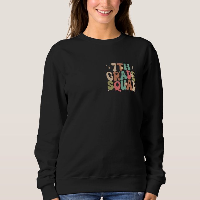 Camiseta Esquadrão de 7 Grau de Volta para Professora em Fo (Frente)