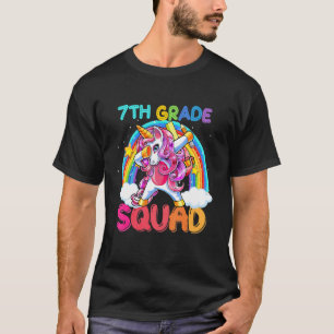 Camiseta Esquadrão De 7 Grau Que Dabbing Unicorn Cute De Vo