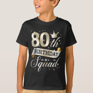 Camiseta Esquadrão de 80 Anos de Idade Festa de 80 Anos 80 