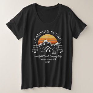 Camiseta Esquadrão de Acampamento Férias em Família Conjunt