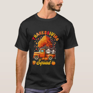 Camiseta Esquadrão De Ação De Graças 2 Caprinos Bonitos No 