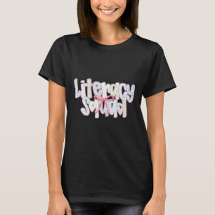 Camiseta Esquadrão de Alfabetização Coquete Bibliotecário d