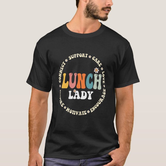 Camiseta Esquadrão de Almoço de Volta às Aulas  Senhoras da (Frente)