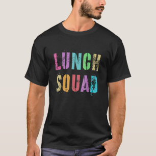 Camiseta Esquadrão De Almoço Vintage De Volta À Comida Do E