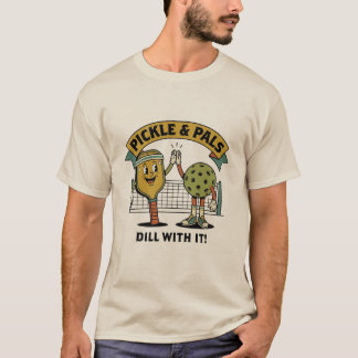 Camiseta Esquadrão de Amigos de Pickleball – Design Fofo de