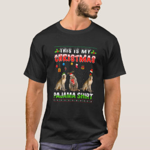 Camiseta Esquadrão De Animais Do Macaco Xmas Este É O Meu P