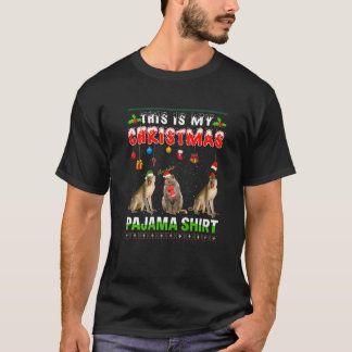 Camiseta Esquadrão De Animais Do Macaco Xmas Este É O Meu P