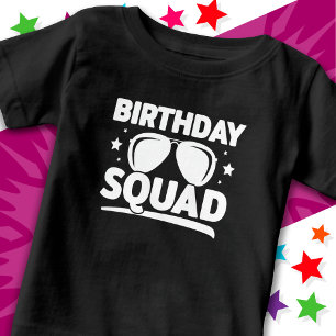 Camiseta Esquadrão de Aniversário da Tripulação do Grupo de