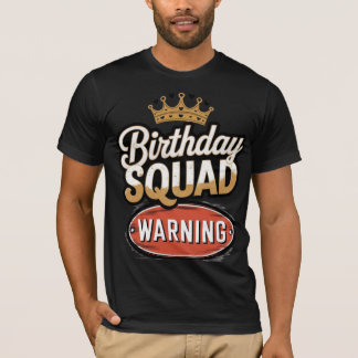 Camiseta Esquadrão de Aniversário de Aviso