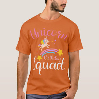 Camiseta Esquadrão de Aniversário de Unicórnio Esquadrão de