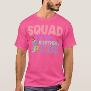 Camiseta Esquadrão De Aniversário Para Rapariga Saurus Rex 