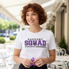 Camiseta Esquadrão de Apoio à Conscientização sobre Epileps