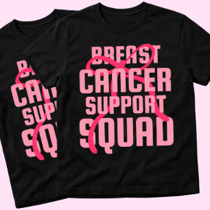 Camiseta Esquadrão de Apoio ao Câncer de Mama Laço Rosa