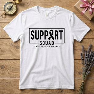 Camiseta Esquadrão de Apoio ao Câncer de Pele Conscientizaç