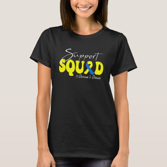Camiseta Esquadrão de Apoio Conscientização da Doença Dercu (Frente)