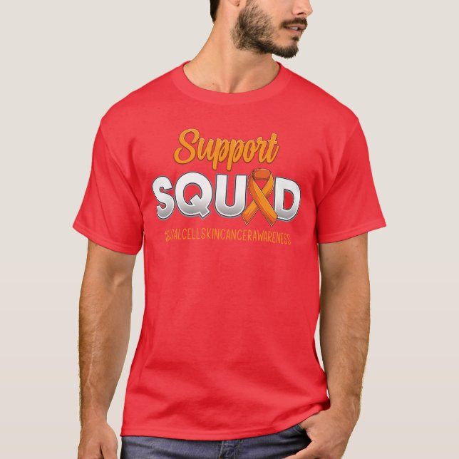 Camiseta Esquadrão de Apoio Conscientização da Pele de Célu (Frente)
