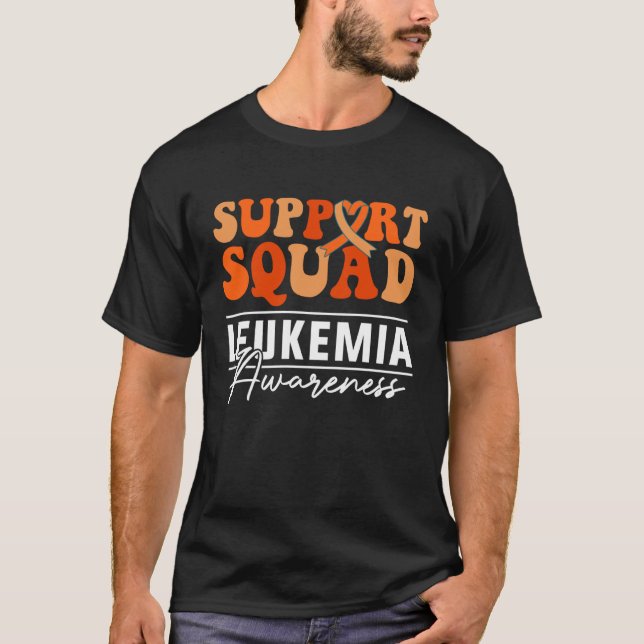 Camiseta Esquadrão de Apoio Eu Uso Laranja Conscientização  (Frente)