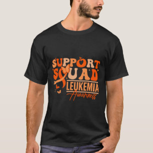 Camiseta Esquadrão de Apoio Fita Laranja Leucemia Câncer de