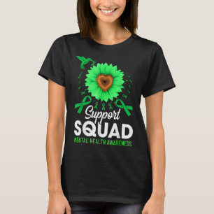 Camiseta Esquadrão de Apoio Girassol Fita Verde Saúde Menta