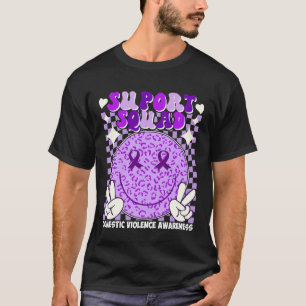 Camiseta Esquadrão de Apoio Groovy Conscientização sobre Vi