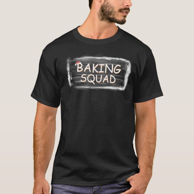 Camiseta Esquadrão de apoio que assou a padaria de Natal en (Frente)