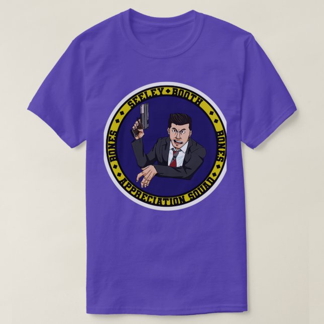 Camiseta Esquadrão de Apreciação Seeley Booth 2 (Frente do Design)