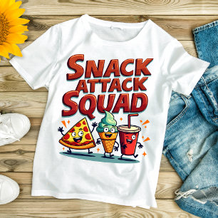 Camiseta Esquadrão de ataques de snack - Pensado no snack-b