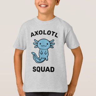 Camiseta Esquadrão de Axolote fofo engraçado personalizável