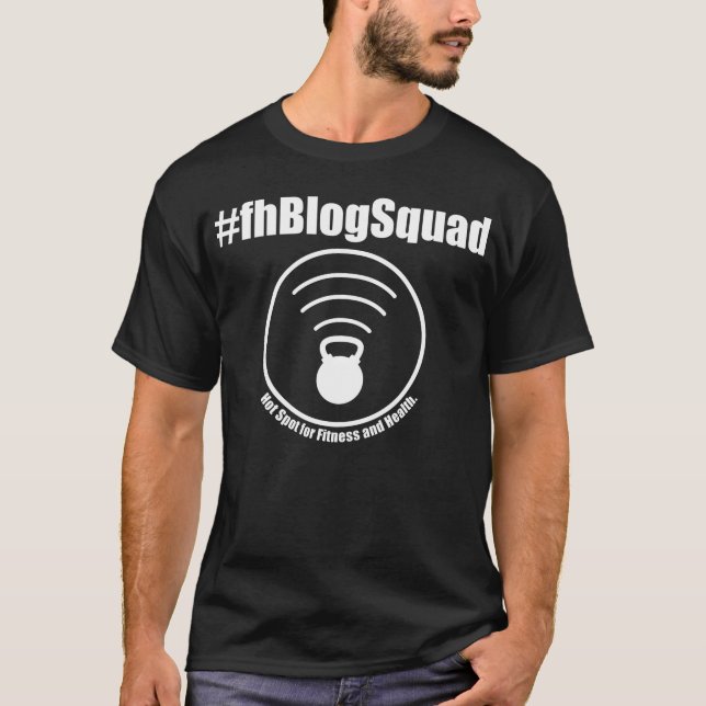 Camiseta Esquadrão de Blogs de malhação e Saúde (Frente)