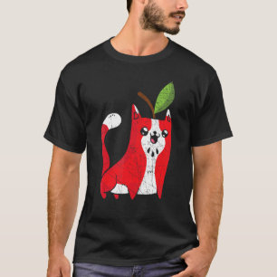 Camiseta Esquadrão de Colheita de Maçã Gato Maçã Fruta