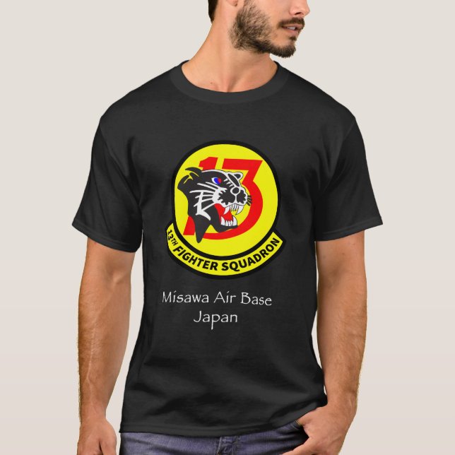 Camiseta Esquadrão de Combate à 13 da Base Aérea de Misawa (Frente)