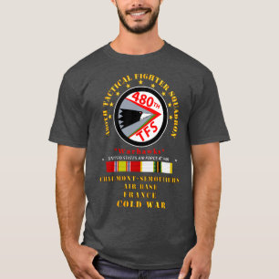 Camiseta Esquadrão de Combatente Tático 480º Warhawks Chaum