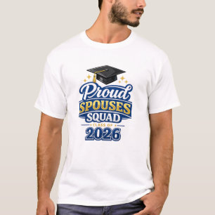 Camiseta Esquadrão de Cônjuges Orgulhosos Graduação 2026 Co