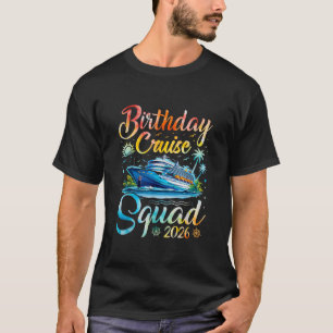 Camiseta Esquadrão de Cruzeiro de Aniversário 2026 Festa de