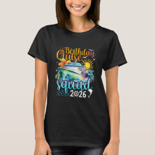 Camiseta Esquadrão de Cruzeiro de Aniversário 2026 Festa de
