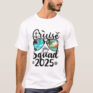 Camiseta Esquadrão de Cruzeiro Férias de Verão 2025 Família