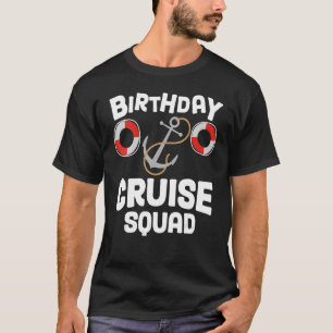 Camiseta Esquadrão de Cruzeiros de Aniversário Festivo Meu