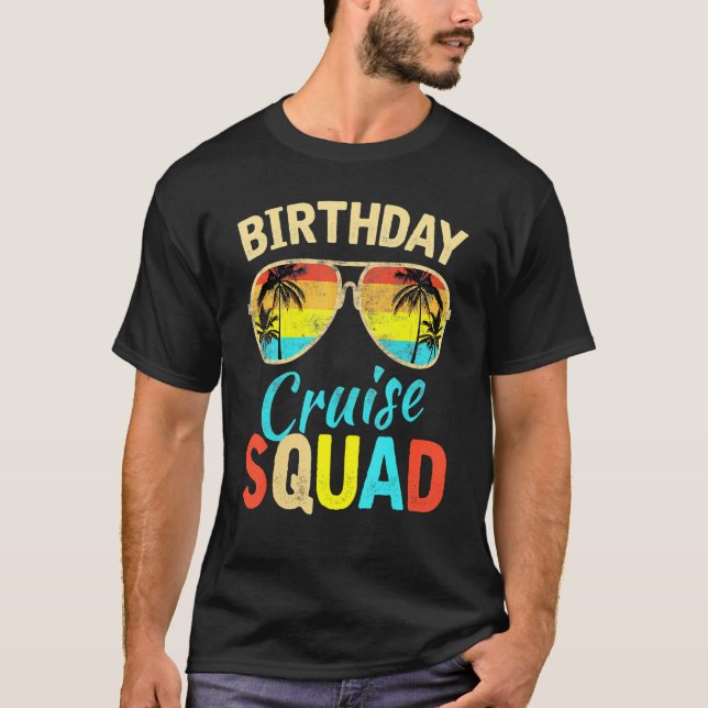Camiseta Esquadrão de Cruzeiros de Festa de aniversário de  (Frente)
