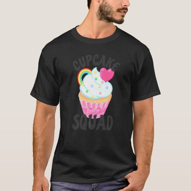 Camiseta Esquadrão de Cupcake Retro (Frente)