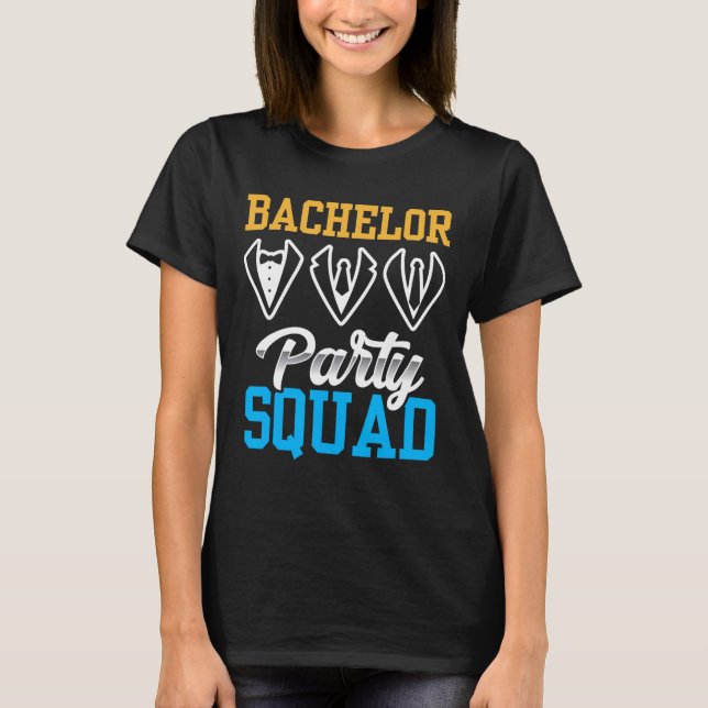 Camiseta Esquadrão de Despedida de Solteiro Equipe da Noiva (Frente)