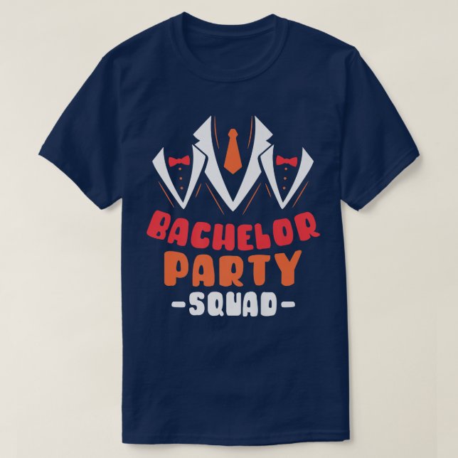 Camiseta Esquadrão de Despedida de Solteiro Noivo Equipe da (Frente do Design)