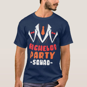 Camiseta Esquadrão de Despedida de Solteiro Noivo Equipe da