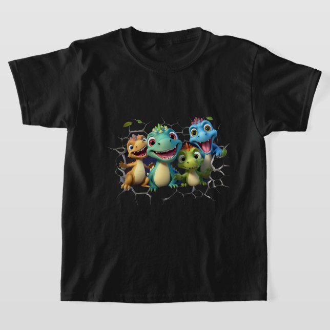 Camiseta "Esquadrão de Dinossauro Adorável" (Postura )
